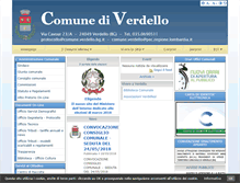 Tablet Screenshot of comune.verdello.bg.it